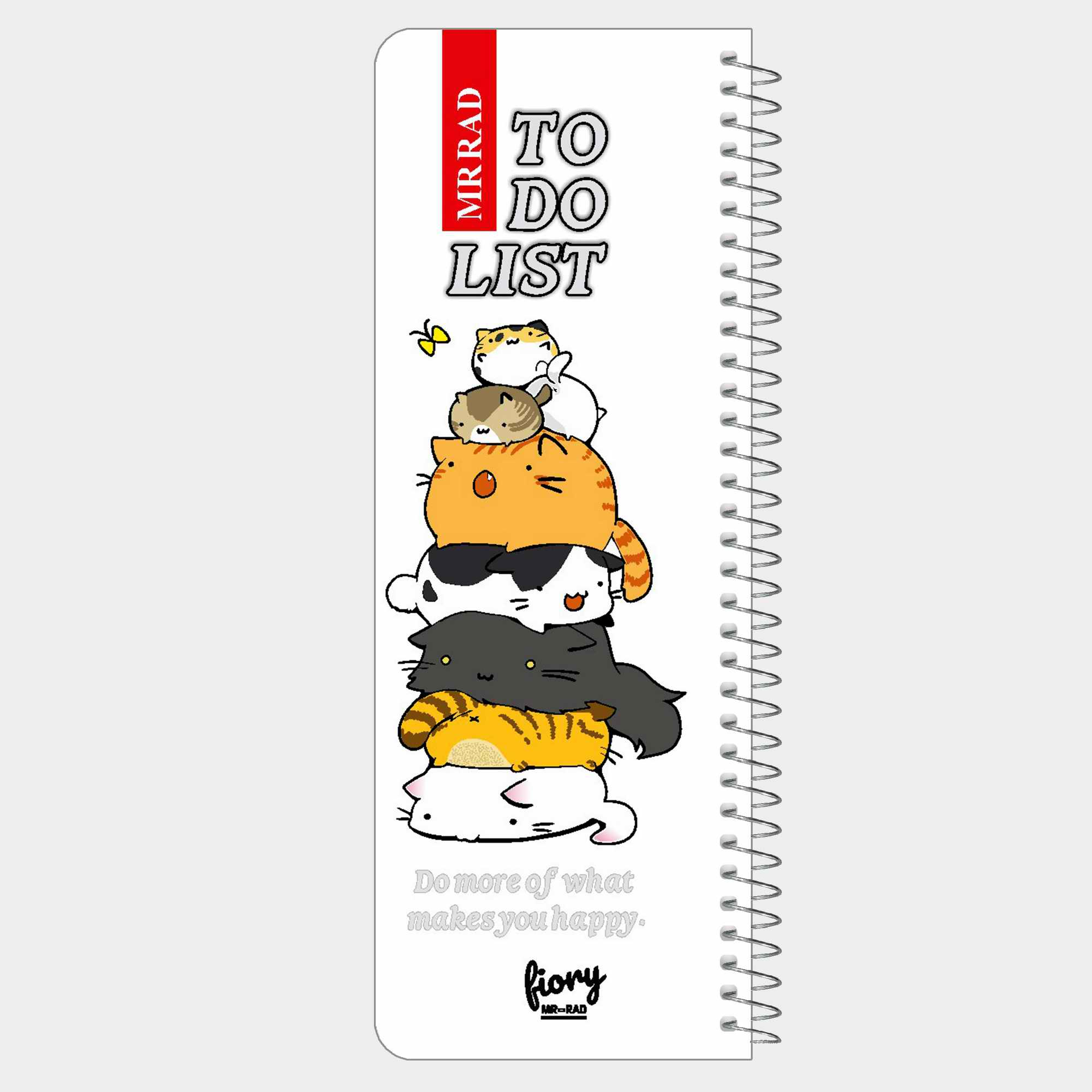 دفترچه یادداشت مستر راد مدل to do list طرح گربه فانتزی کد cat kawaii 1545