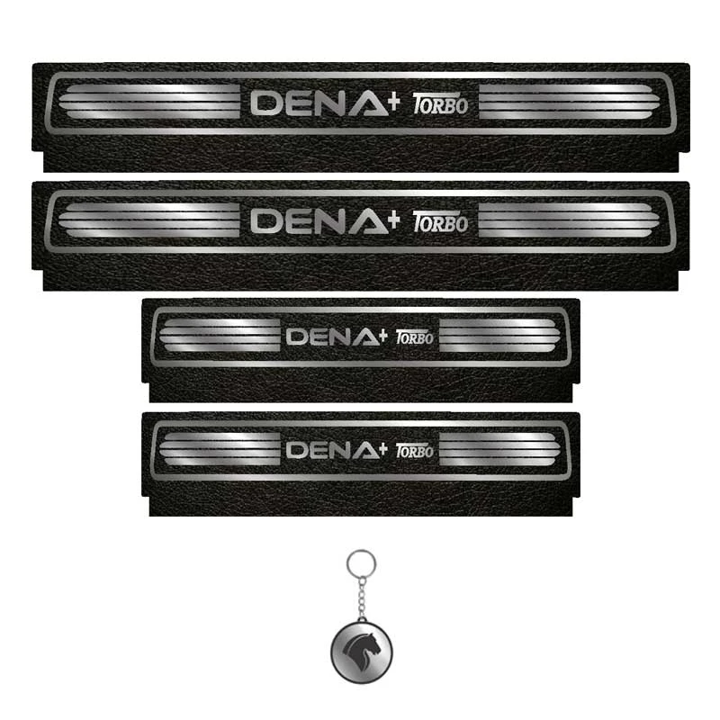 برچسب پارکابی خودرو لندمون کد LM101 MS مناسب برای دناپلاس مجموعه 4 عددی به همراه جا کلیدی