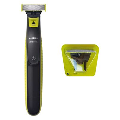 ماشین اصلاح موی صورت و بدن فیلیپس مدل OneBlade QP2724 با تیغه کربن استیل، قابلیت استفاده خشک و مرطوب، شارژ با کابل USB و اصلاح دقیق تا 0.2 میلیمتر