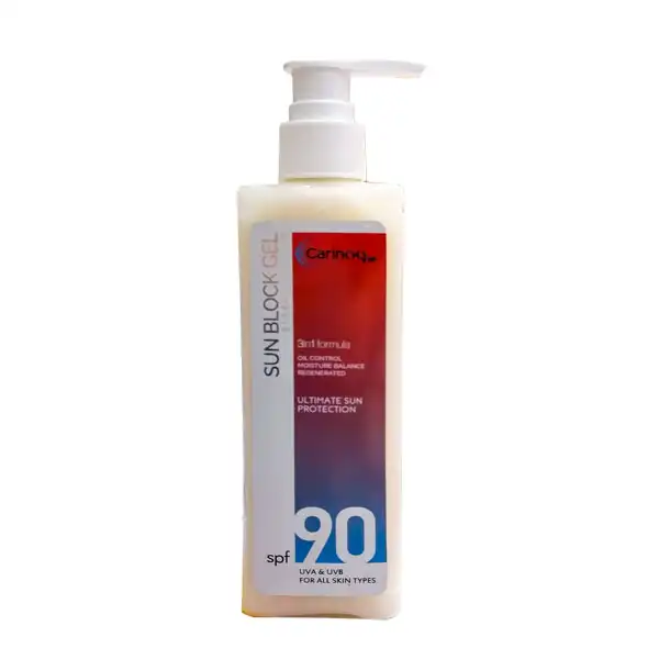 ژل ضد آفتاب کارینو وی آی پی مدل 90 حجم 250 میلی لیتر
