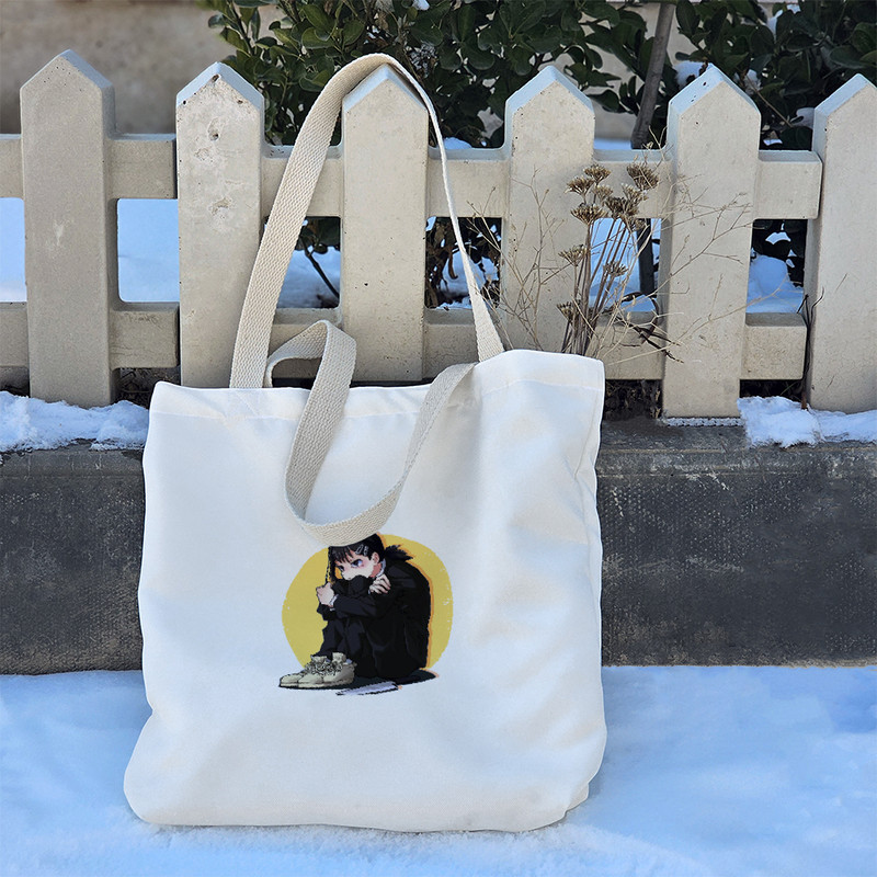 ساک خرید خندالو مدل کوبنی انیمه مرد اره ای کد 1456