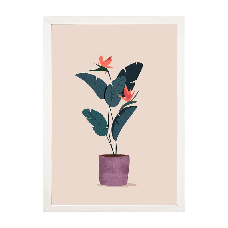 تابلو مدل دیواری طرح گلدان کد EA-1084