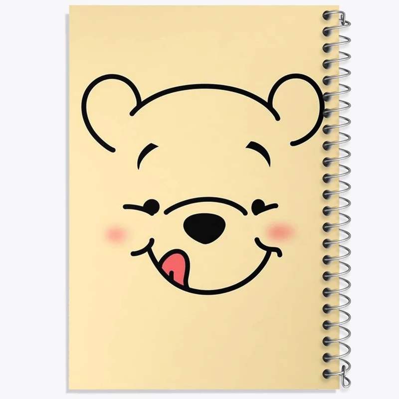 دفتر شطرنجی 50 برگ خندالو طرح خرس پو Winnie The Pooh کد 1591