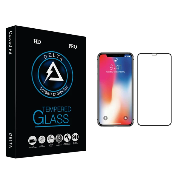 محافظ صفحه نمایش دلتا مدل HD مناسب برای گوشی موبایل اپل iPhone X