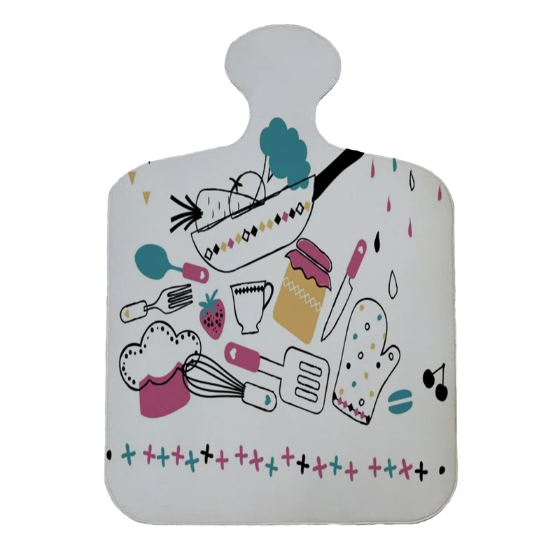 پادری مدل تخته گوشت طرح kitchen کد 8246 سایز 110×80 سانتی متر