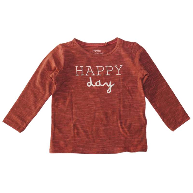 تی شرت آستین بلند نوزادی لوپیلو مدل Happy day
