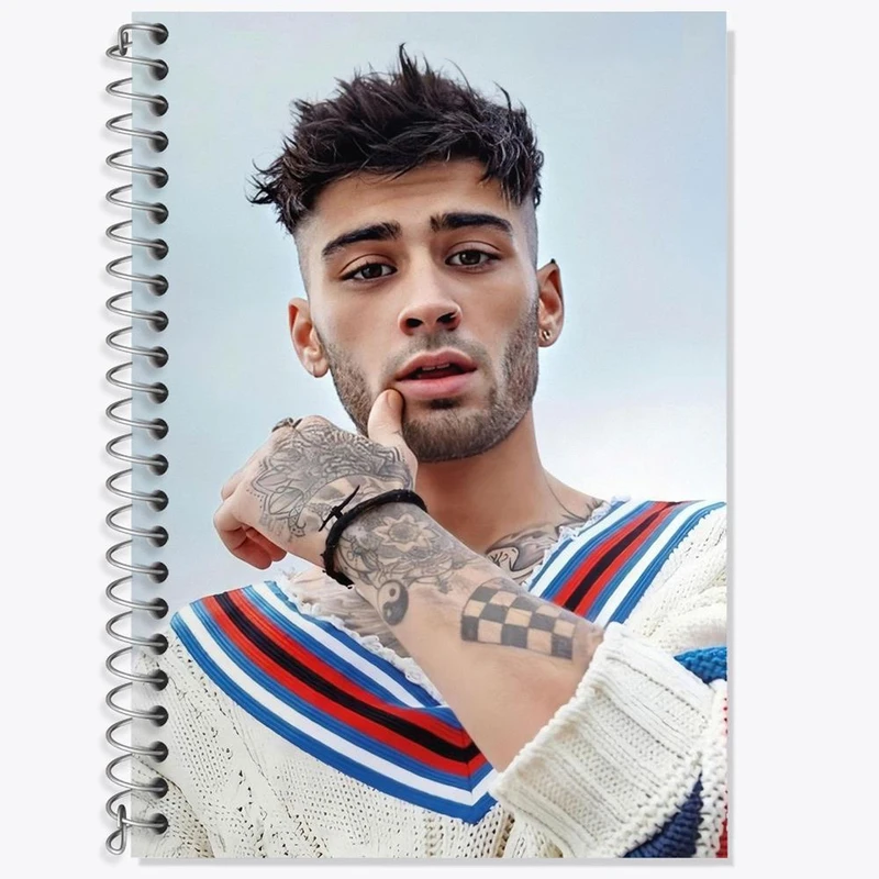 دفتر لغت 50 برگ خندالو مدل زین مالیک گروه موسیقی وان دایرکشن One Direction کد 18937