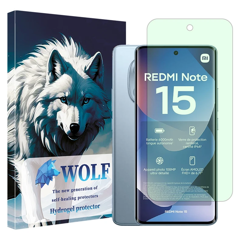 محافظ صفحه نمایش گرین لایت ولف مدل Eye Care مناسب برای گوشی موبایل شیائومی Redmi Note 15 4G