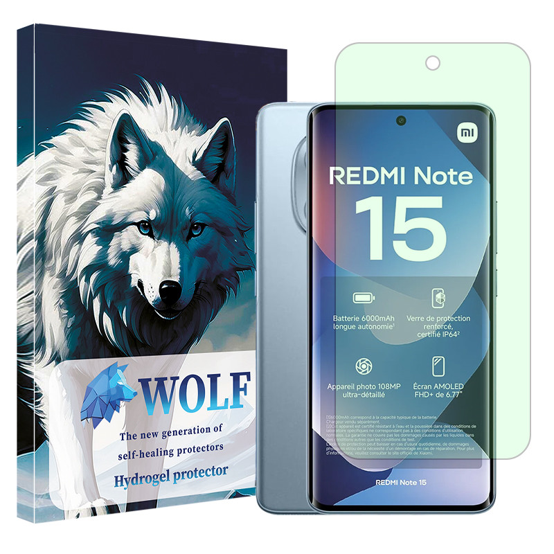 محافظ صفحه نمایش آنتی گرین ولف مدل Eye Care مناسب برای گوشی موبایل شیائومی Redmi Note 15 4G