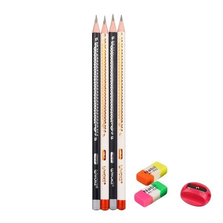 مداد ووک مدل بیکران 20011 به همراه تراش و پاکن مجموعه 7 عددی 