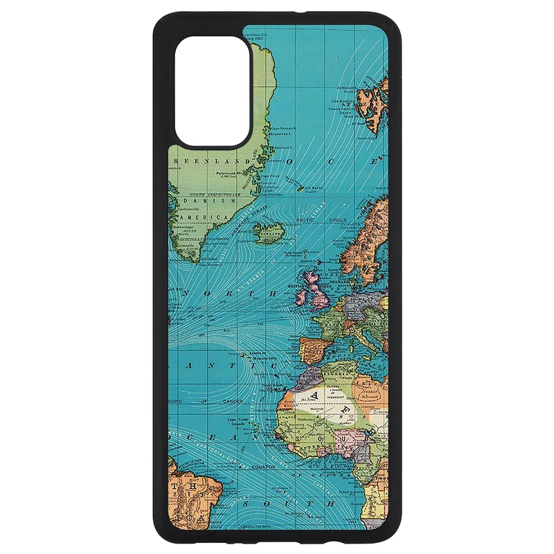 کاور طرح نقشه مدل CHL50226 مناسب برای گوشی موبایل سامسونگ Galaxy A71