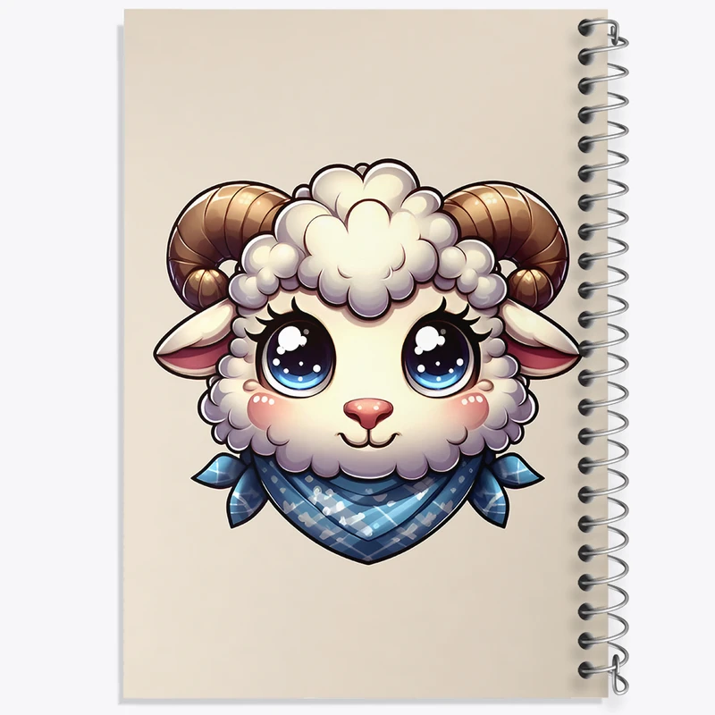 دفتر لیست خرید 50 برگ خندالو طرح قوچ بامزه کد N5936