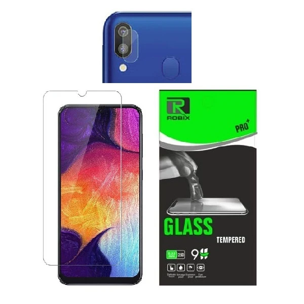 محافظ صفحه نمایش روبیکس مدل SA-A20 مناسب برای گوشی موبایل سامسونگ Galaxy A20 به همراه محافظ لنز دوربین