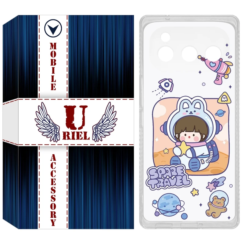 کاور یوریل مدل Clear کد 9 طرح دختر فضانورد مناسب برای گوشی موبایل داریا Bond