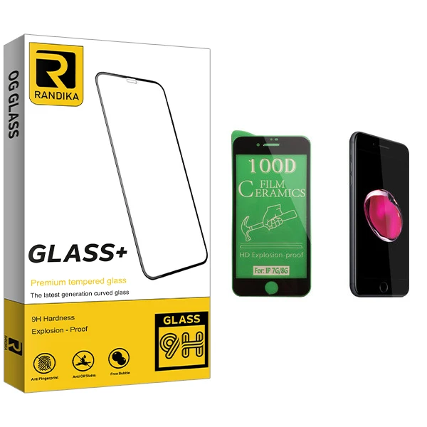 محافظ صفحه نمایش سرامیکی راندیکا مدل GLD مناسب برای گوشی موبایل اپل iPhone 8