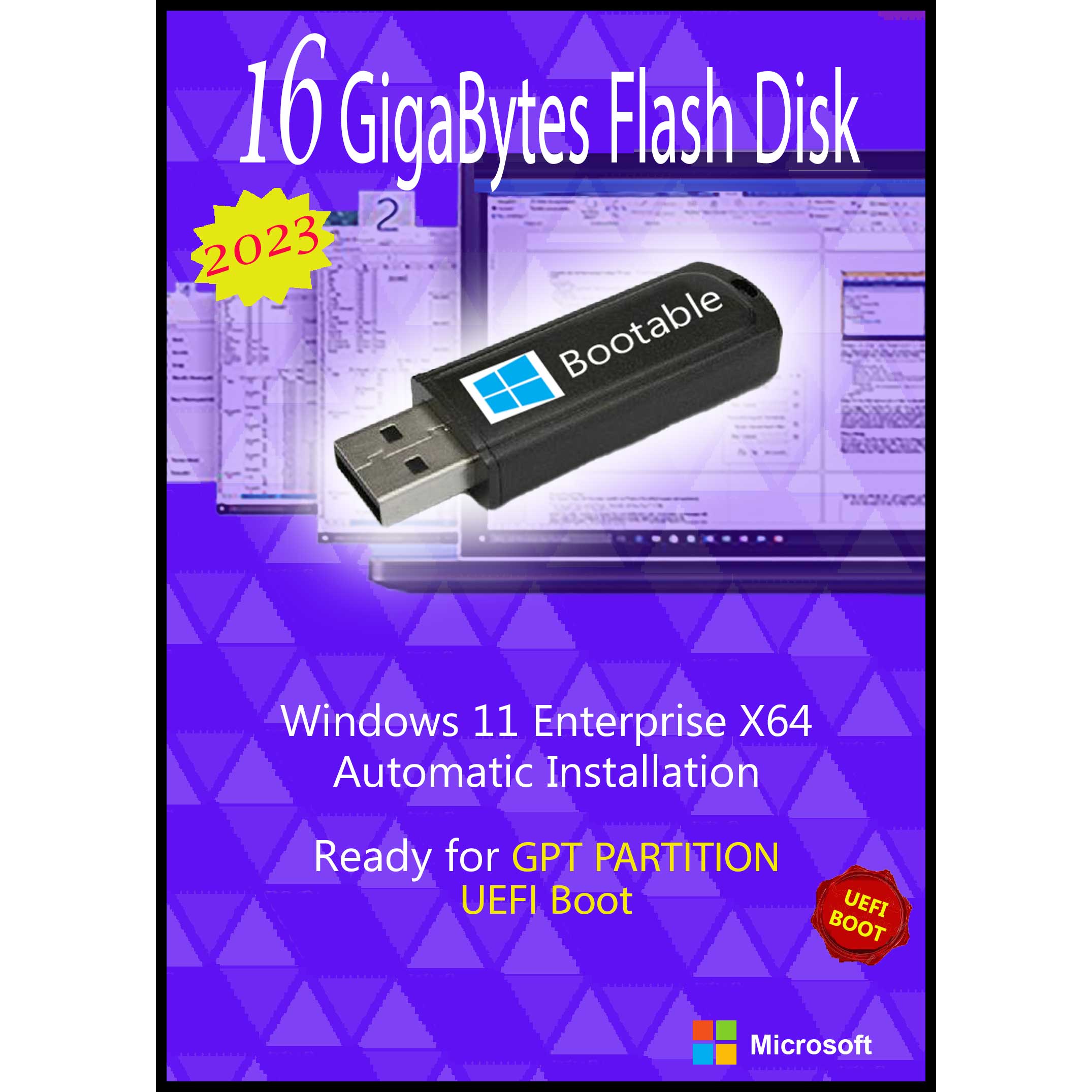 سیستم عامل Windows 11 Enterprise X64 UEFI نشر مایکروسافت 