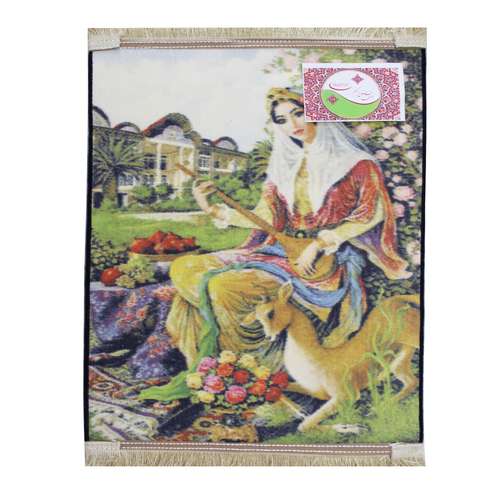 تابلو فرش ماشینی نارسیس طرح چهره کد 19