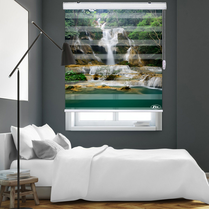  پرده زبرا زیو مدل L5068 سایز 100x280 سانتی متر