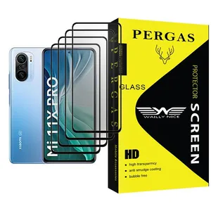 Waily Nice Pergas Glass MIX004 Screen Protector For Xiaomi Mi 11X Pro Pack Of 4