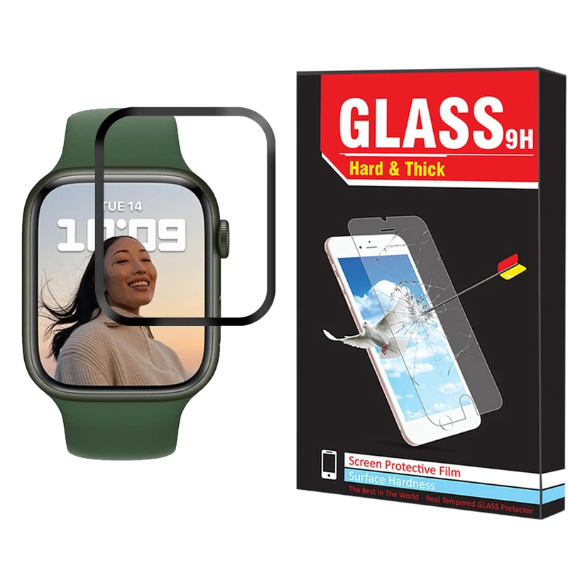 محافظ صفحه نمایش هارد اند تیک مدل F_01 مناسب برای اپل واچ Watch Series 7 45mm