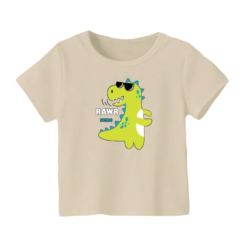 تی شرت آستین کوتاه بچگانه مدل دایناسور کد ۱۹