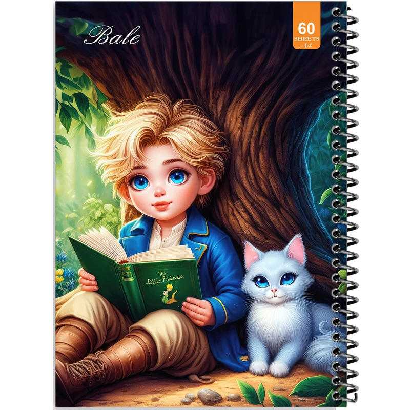 دفتر نقاشی 60 برگ انتشارات بله طرح فانتزی پسرانه کد A4-O334