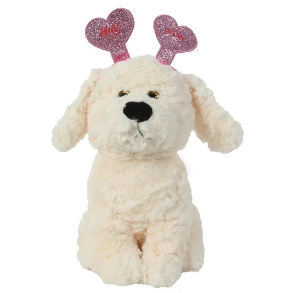 عروسک طرح سگ مدل Hug You Headband Dog کد SZ13/1055 ارتفاع 32 سانتی‌متر