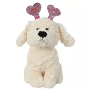 عروسک طرح سگ مدل Hug You Headband Dog کد SZ13/1055 ارتفاع 32 سانتی‌متر