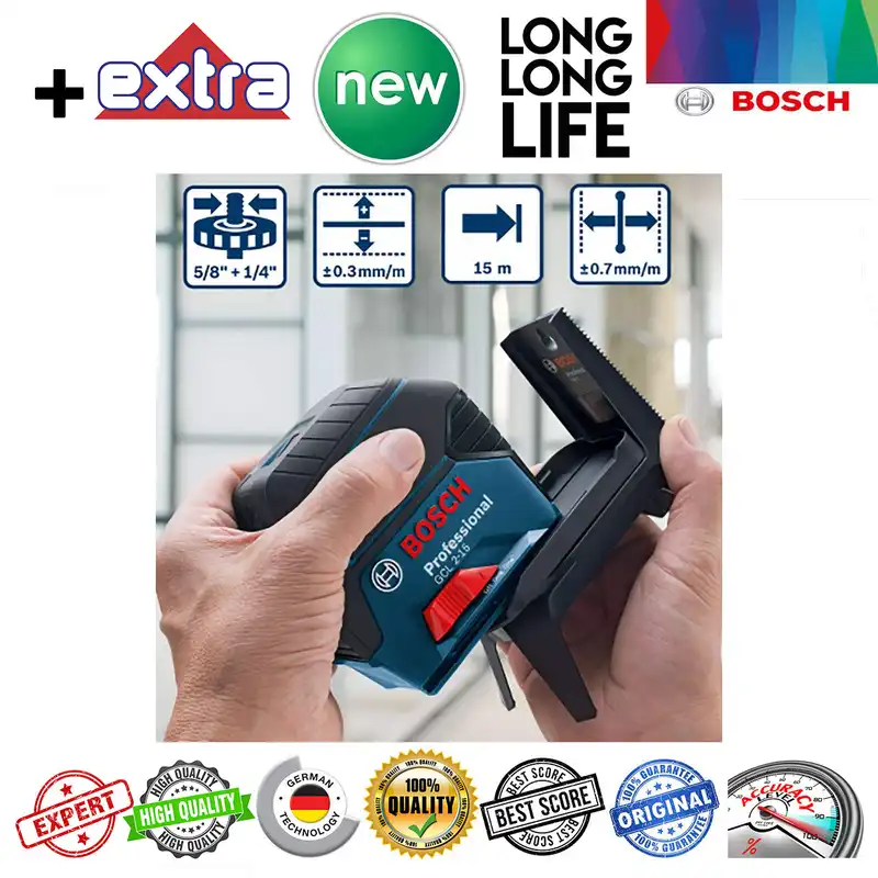 تراز لیزری خط و نقطه بوش مدل GCL 2-15 Extra