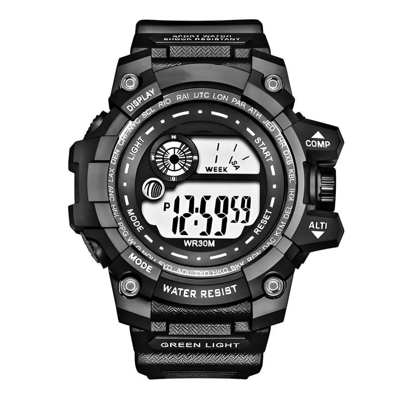 ساعت مچی دیجیتال مردانه مدل تک زمانه08 ساعت مچی دیجیتال مردانه مدل تک زمانه08