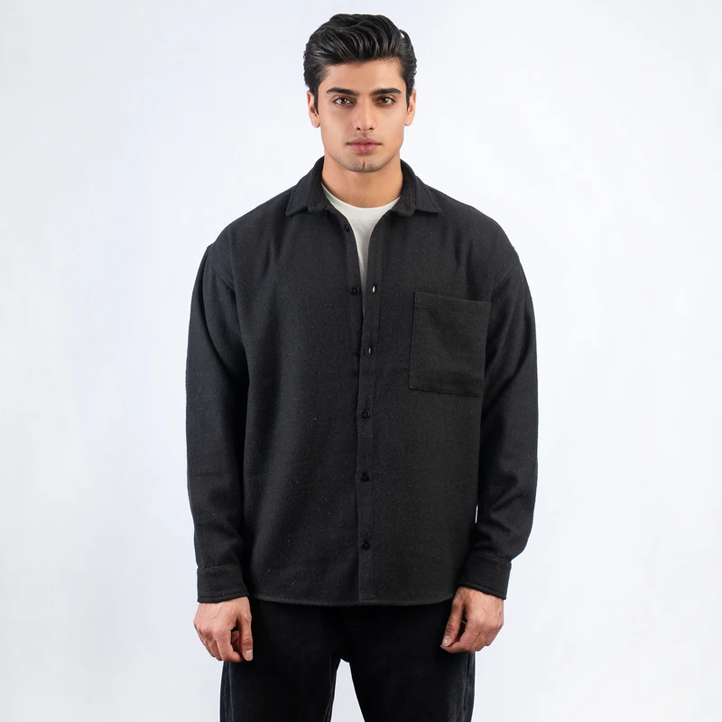 پیراهن آستین بلند یقه برگردان مردانه پی استار مدل 0713-01-04