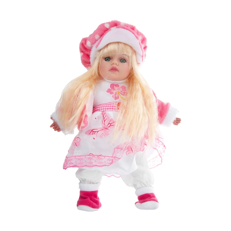 عروسک ام وی تویز طرح دختر مدل MV12333-1 ارتفاع 31 سانتی متر