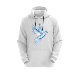 هودی زنانه مدل پرنده کد J165 رنگ سفید