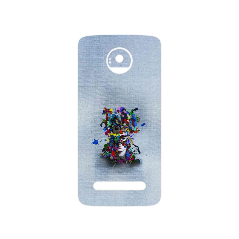 برچسب پوششی ماهوت مدل Collage of surreal Portrait of Women 4 مناسب برای گوشی موبایل موتورولا Moto Z2 Play