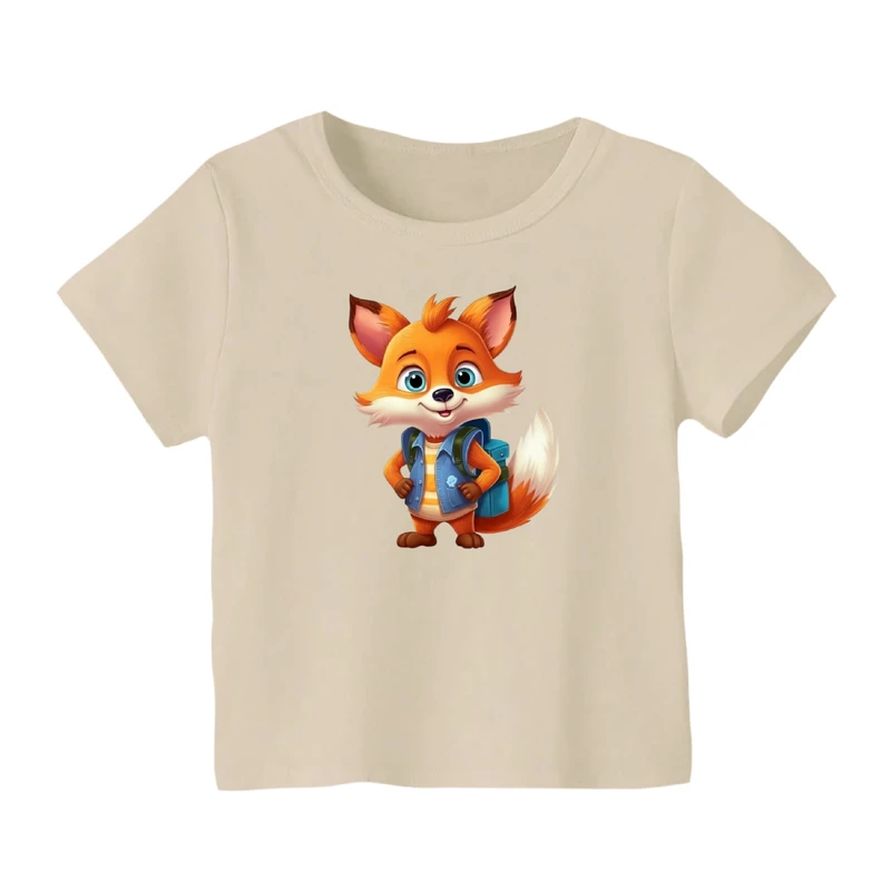 تی شرت آستین کوتاه بچگانه مدل روباه کد ۸