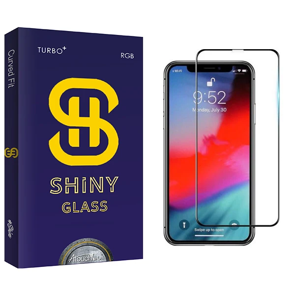 محافظ صفحه نمایش آتوچبو مدل Shiny Glass مناسب برای گوشی موبایل اپل iphone xr