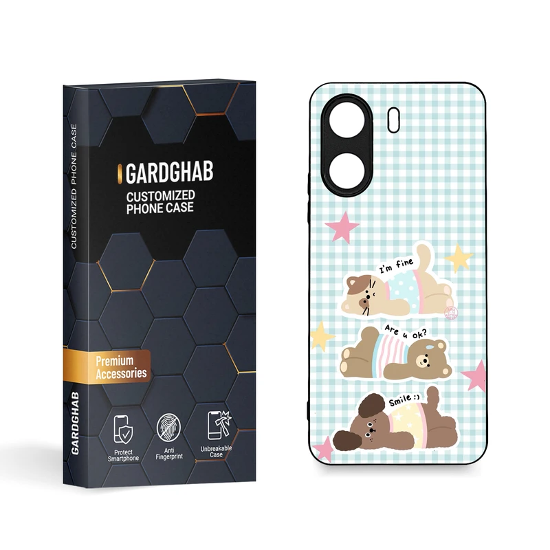 کاور گارد قاب مدل دورژله ای فانتزی مناسب برای گوشی موبایل شیائومی  Poco C65 / Redmi 13c