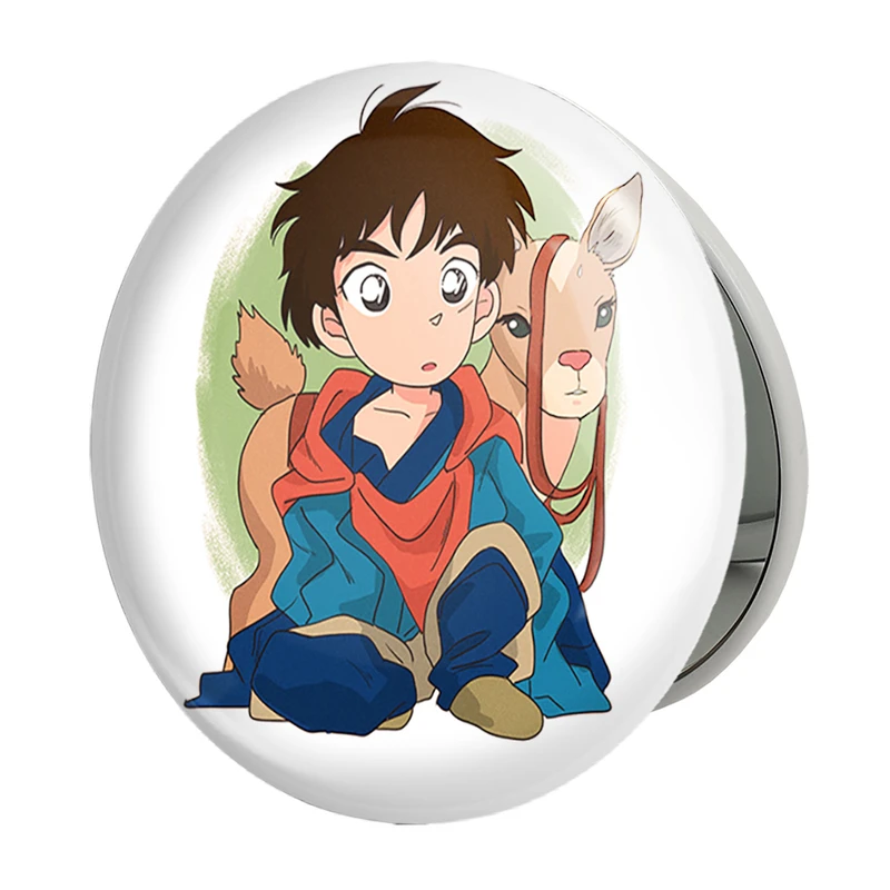 آینه جیبی خندالو طرح آشیتاکا انیمه پرنسس مونونوکه مدل تاشو کد 34075