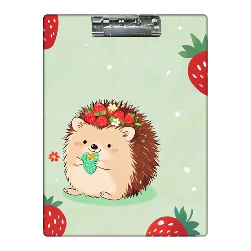 تخته شاسی طرح جوجه تیغی و توت فرنگی فانتزی کد 1391440 سایز A4