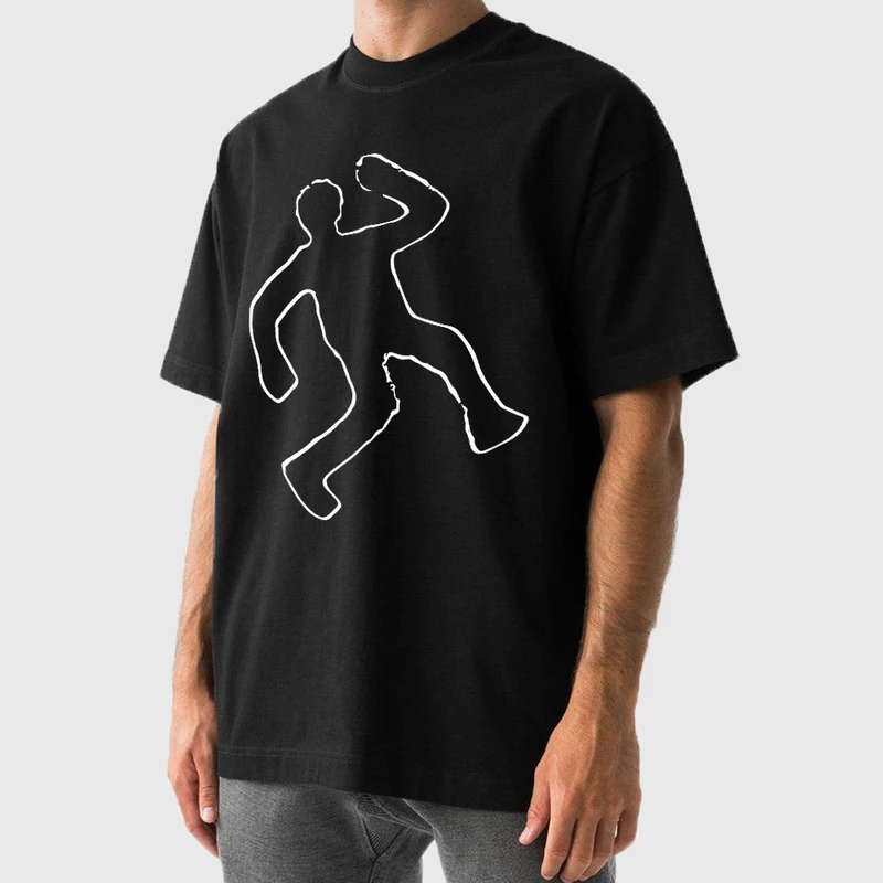 تی شرت آستین کوتاه مردانه مدل صحنه جرم Z578