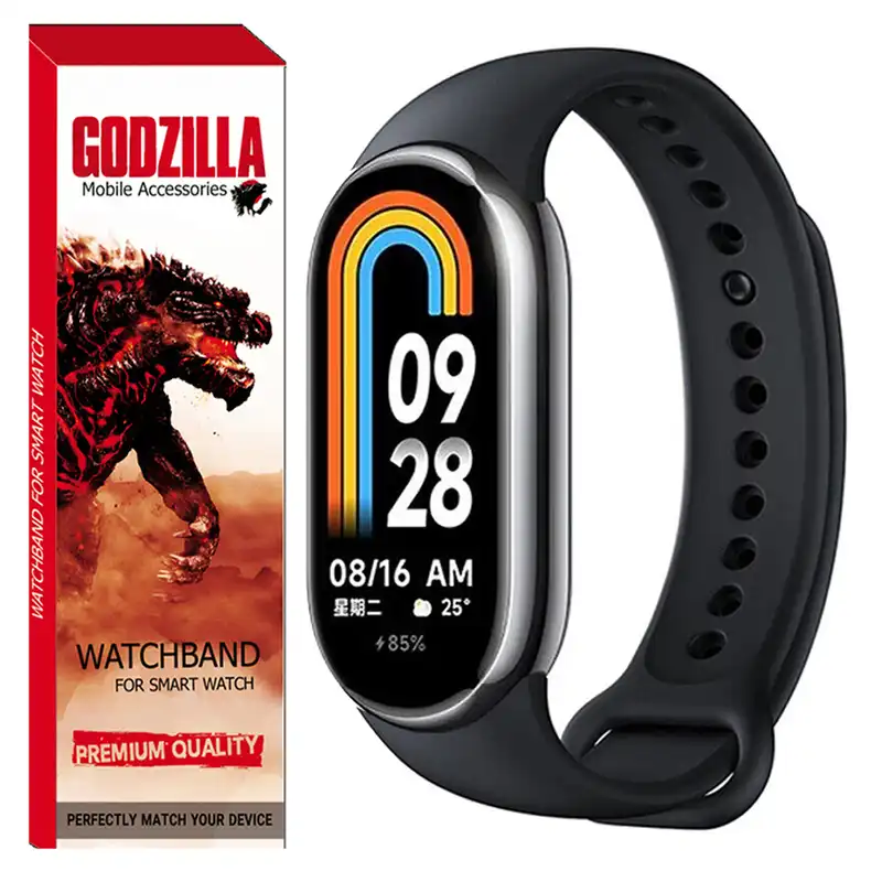 بند گودزیلا مدل SILICONE مناسب برای مچ بند هوشمند شیائومی Mi Band 8