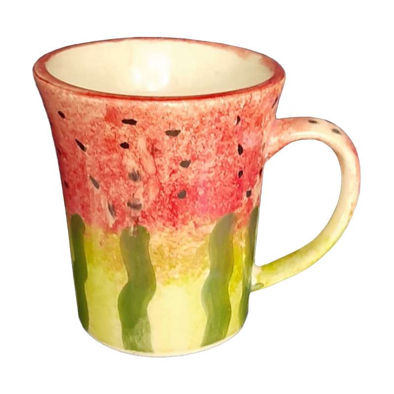 لیوان سرامیکی مدل هندوانه شب یلدا کد GLY-33