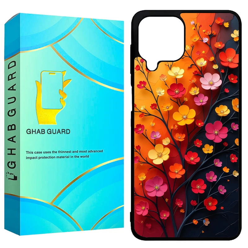 کاور قاب گارد طرح گل مدل GCHPA224 مناسب برای گوشی موبایل سامسونگ Galaxy A22 4G / M22 4G / M32 4G