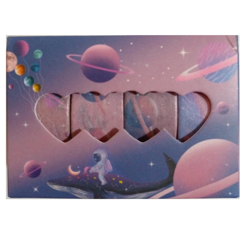 چسب نواری مدل واشی طرح کهکشانی کد 20 عرض 1.5 سانتی متر مجموعه 4 عددی