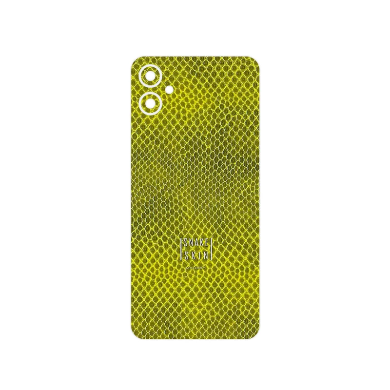 برچسب پوششی ماهوت مدل Yellow Snake Skin مناسب برای گوشی موبایل سامسونگ Galaxy A05