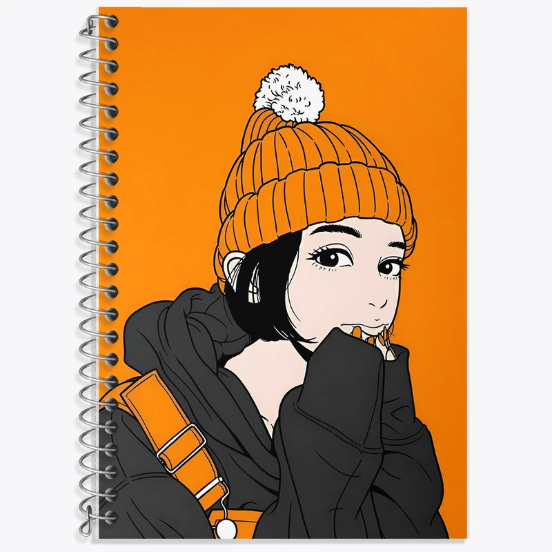 دفتر زبان 50 برگ خندالو مدل سه خط طرح دخترانه کد F5817