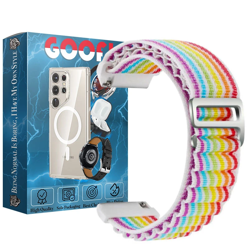 بند گوف مدل Alpine Full Color مناسب برای ساعت هوشمند آمیزفیت BIPS / BIP LITE / BIP U / BIP U PRO / BEAP S