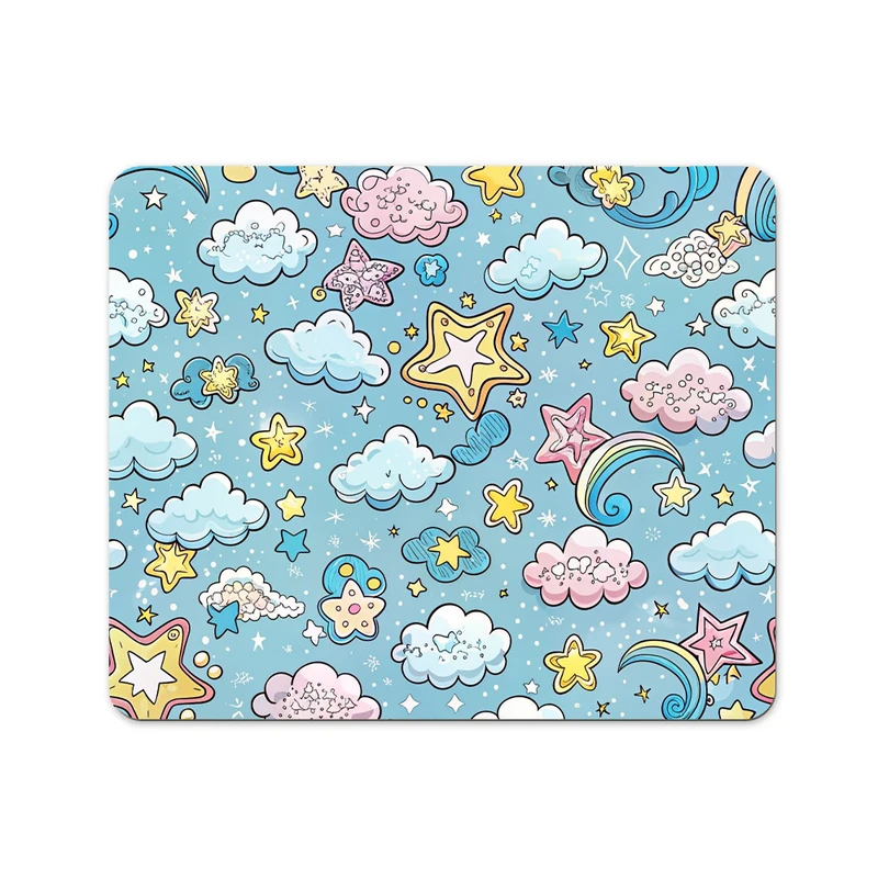 ماوس پد پاد آفرین مدل فانتزی طرح ماه وستاره کد P280 سایز 19*24 سانتی متر