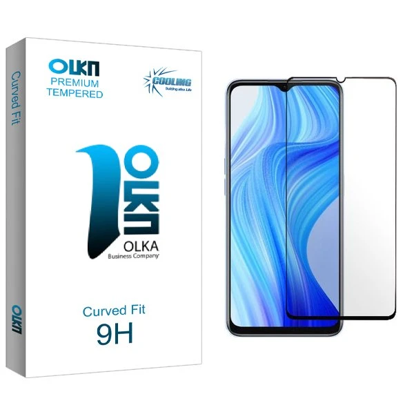 محافظ صفحه نمایش شیشه ای کولینگ مدل Olka مناسب برای گوشی موبایل ریلمی 10T