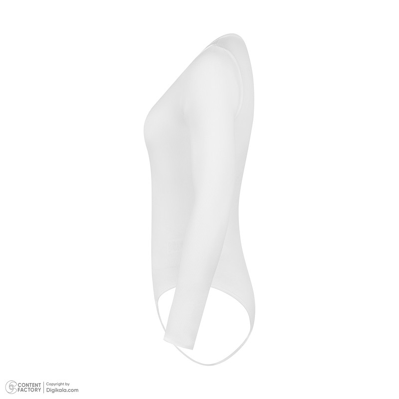 بادی آستین بلند زنانه افراتین کد 9576 رنگ سفید